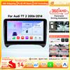 OSSURET Autoradio CarPlay Android per Audi TT MK2 8J 2006 - 2014 Lettore multimediale per auto 2DIN Sistemi intelligenti GPS Telecamera 360 4G WIfi