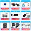 OSSURET Monitor per auto OSSURET PJ-908 Bluetooth OBD2 Scanner Torque Pro per navigazione GPS Stereo Autoradio Accessori auto AHDC2 TPMS DVR AI VOICE Fiber Box Cavo di prolunga BMW