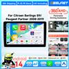 OSSURET Autoradio Android Auto per Peugeot Partner Citroen Berlingo B9 2008 - 2019 Wireless Carplay Android Stereo Lettore multimediale GPS