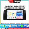 HIZPO Autoradio Android con CarPlay Wireless e Android Auto per BMW Serie 5 E39 X5 E53 M5 1996-2003, 8GB+128GB, GPS Multimediale 2din