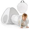 Mamabrum Tenda Mamabrum con tunnel per bambini, set da gioco autoportante per casa e giardino, tipi educativo per bambini dai 3 anni in su