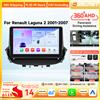 OSSURET Autoradio per Renault Laguna 2 2001 - 2007 CarPlay Android Auto Sistemi Intelligenti Autoradio Lettore Multimediale GPS Telecamera 360 2DIN