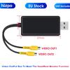 HIZPO Adattatore USB a CVBS RCA per uscita video, interfaccia HDMI per collegamento a monitor/dispositivo di visualizzazione per autoradio Android, accessori per auto