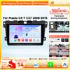 OSSURET Autoradio Android 14 per MAZDA CX-7 CX7 CX 7 2008 - 2015 con CarPlay, sistemi intelligenti, lettore multimediale e telecamera a 360°
