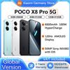 XIAOMI Versione Globale POCO X8 Pro 5G Smartphone 5G con display AMOLED da 6,59 pollici a 120Hz, HyperCharge da 100W, batteria da 6500mAh, IP68, fotocamera da 50MP con SonyIMX882, resistenza all'acqua IP68,
