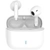 NONE Auricolari Bluetooth TWS Semi-In-Ear UNICO 300mAh (con cavo Type-C da 0,3m) Bianchi ROHS