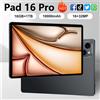 CHOTOG NUOVO Tablet Pad 16 Pro Android 10000mAh 22GB+2TB Versione Globale Originale 10.1HD Tab 5G Dual SIM WIFI per Bambini Tablet PC Laptop