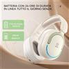 NONE Cuffie stereo wireless Bluetooth ricaricabili da 400 mAh, auricolari pieghevoli per sport/giochi/musica/viaggi, cuffie alla moda