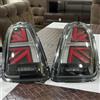 carinamoba 2 luci posteriori Full LED per BMW Mini Cooper R56 R57 R58 R59 LCI 2007-2013 JCW, stile Union Jack, con funzioni freno, retromarcia e indicatori di direzione.