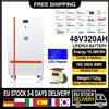 Likctt Batteria LiFePO4 48V 51.2V 320Ah 100Ah, Batteria al Litio con Oltre 6000 Cicli di Vita, CAN RS485 Smart BMS per Inverter Solare, Stock UE PL