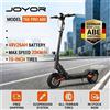 NONE Monopattino Elettrico JOYOR T6E PRO Certificato ABE per la Germania, Batteria 48V 26AH, Velocità Massima 20km/h, Pneumatici All-Terrain da 10 Pollici, Indicatori di Direzione Anteriori e Posteriori,