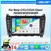 OSSURET Autoradio Android 2Din per Mercedes Benz Classe C-CLC-CLK W203 W209 C320 C300 C350 CLK200 CLK220 CLK320 con Carplay Intelligente