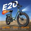 URLIFE Bicicletta Elettrica URLIFE E20 con Pneumatici Larghi 20"*3", E-Bike All-Terrain, Motore 250W, Batteria 48V 13Ah, 25KM/H, 7 Velocità, Doppio Freno a Disco, Sospensione Anteriore, Display a Colori, per