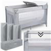 Moby-System Culla 3-in-1 Moby-System con materasso avvolgibile e borsa da viaggio per neonati da 0 a 3 anni