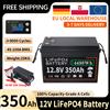 Likctt Batteria LiFePO4 12V 24V 350AH 200AH 100AH con BMS integrato, 9000 cicli, al litio ferro fosfato per camper/furgoni/campeggio/pesca/off-grid/barche/solare