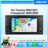 OSSURET Autoradio Carplay Android Auto per Volkswagen Vw Touareg 2004-2011 Transporter Multivan T5 Sistemi Intelligenti per Auto Unità Principale 7" 2DIN