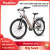 NONE Bicicletta Elettrica Maxtron Lira 350W 48V 15Ah 700C*50C/28*2.0" Step-through City E-bike con Portapacchi Posteriore, Sensore di Coppia, Freno a Disco Idraulico, 7 Velocità, 25km/h