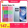 Xiaomi Redmi Note 15 4G, NFC, MediaTek Helio G100-Ultra, 6,77 pollici, 120 Hz, Fotocamera da 108 MP, Batteria da 6.000 mAh, IP64
