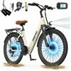 Aairsk Bicicletta elettrica Aairsk SU7 24 " Urban-range, autonomia non 60KM, con batteria 36V 13Ah, ammortizzatore anteriore, comfort e affidabilità per l'uso quotidiano