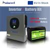 Aninerel Inverter Solare Ibrido Aninerel 2000W 12V 100AH con Batteria Portatile 220V 60A a Onda Pura, Inverter Domestico con WIFI, Batteria Solare LiFePO4 con BMS, Alimentatore di Emergenza Ricaricabile,