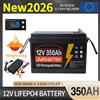Likctt Batteria LiFePO4 12V 24V 100Ah 350Ah con BMS integrato, cella ricaricabile al litio ferro fosfato per camper, golf cart, stock UE, esente da tasse