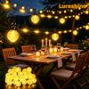 Lureshine, luci a stringa con 200 LED, 32 metri, stile marocchino, con spina, luce bianca calda 3000K, impermeabili, 8 modalità, con telecomando e funzione di regolazione dell'intensità luminosa,