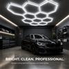 NONE Lampada LED Esagonale Modulare Fai-da-Te Stile Tech, Illuminazione a Nido d'Ape per Parete e Soffitto, Decorazione per Camera da Letto, Sala Giochi, Garage