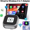 NONE Adattatore Wireless CarPlay e Android Auto, Box AI per Conversione da Cablato a Wireless, Dongle con Connessione Automatica per VW, Toyota, Nissan, Honda