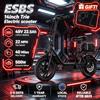 NONE EU Stock 500W Adult Electric Bike 22 MPH 48V 22.5Ah Lithium Battery Up To 40Mile Range App Control Equipped With Seat And Rear Storage Disc Brakes And Suspension System Adult Commuter Electric Bike