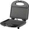 NONE Griglia elettrica da 650W, Griglia per panini con piastre antiaderenti, Pressa con indicatori LED, controllo termostato, Compatta tostapane a strisce per colazione, bistecche, uova, panini, ecc.