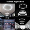 NONE Lampada LED Esagonale Modulare Fai-da-Te Stile Tech, Illuminazione a Nido d'Ape per Parete e Soffitto, Decorazione per Camera da Letto, Sala Giochi, Garage