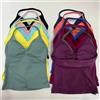 NONE Top sportivo da donna Impact Longline con spalline, reggiseno sportivo per yoga, fitness, palestra, corsa e allenamento, con schiena a halter e design accattivante