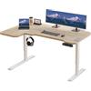 Radlove Scrivania a L Elettrica Regolabile in Altezza, Scrivania Angolare a L, Tavolo da Ufficio Regolabile in Altezza, 150 cm, Beige