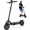 iScooter Monopattino Elettrico IScooter W9 da 10 Pollici, 1000W, 48V14Ah, Autonomia 35-45km, Velocità Massima 45km/h, Pneumatici per Tutti i Terreni, Trazione Posteriore, Doppio Freno a Disco