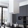 Rantry Cappa a Isola con Display LCD e Sensore Touch 756 m³/h LED, Decorazione da Mobili, Mobili da Interni/Esterni per Soggiorno Ufficio