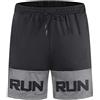 FELiCON Pantaloncini Sportivi da Corsa da Uomo Allenamento di Base Allenamento da Palestra Pantaloncini da Jogging da Uomo Pantaloncini Traspiranti Casual dal Taglio Classico con Tasche,Nero XL