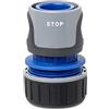 TATAY Raccordo Rubinetto Femmina Universal Premium per tubo flessible, 2 Vie, per Rubinetti da 1/2", 3/4", 1", Connetore Universale, Regolatore, Protezione solare, Installazione facile, Grigio - Nero
