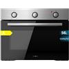 Cecotec Forno da incasso Bolero Hexa C134500 Inox A. 2600 W, capacità di 56 L, basso consumo, 4 funzioni, timer, pulizia a vapore, cottura a vapore