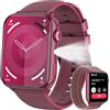 Baolubao Smartwatch Donna, Orologio Smartwatch con Effettua/Risposta Chiamate, LED Torcia, Orologio Intelligente con DIY Quadranti, Contapassi, Sonno, Smart Watch per Android iOS(2 Cinturini)