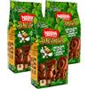 Nestlé 3X Nestle Jungly Figure Cioccolato al Latte 124 g, Cioccolatini con Granella di Biscotto alla Vaniglia, 10 Formine di Animali, Incartati Singolarmente, Senza Glutine
