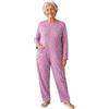 eMMe SQUARE - Pigiama Sanitario Intero Estivo a Manica Lunga con Zip Posteriore, Tutona Sanitaria per Anziani e Disabili, Cotone Leggero, Rosa da Donna (IT, Testo, XXL, Regular, Regular, Rosa - Donna)