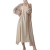 CuLtP Cardigan Donna Elegante Giacca Bolero Lunga da Donna Estiva Leggera Cardigan con Spolverino in Seta di Ghiaccio Trasparente Aperto sul Davanti Casual Vestaglia Camicetta Abiti da Sera Mantella