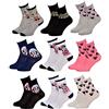 Ozabi Calze Pack Ragazza DISNEY MINNIE, Confezione da 9 paia di calzini Surprise, 19-22