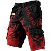 HOFAHOVA Pantaloncini Vichinghi Uomini Lupo Stampati 3D Cargo Pantaloni Estate Escursionismo Spiaggia Mutande Nordico Regalo