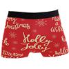 Lawenp Red And White Boxer da Uomo Intimo Boxer Elasticizzati Traspiranti con Piccole Tasche Regali S-XXL