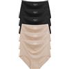 Cuweni Biancheria intima da donna senza cuciture, a vita alta, setosa, elasticizzata, traspirante, copertura completa, confezione da 6