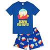 South Park Cartman - Pigiama corto da uomo, abbigliamento da notte, Blu, XXL