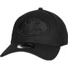 New Era Cappello aderente con simbolo di Batman, nero su nero, 39Thirty, Nero, L/XL