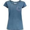 Nirvana Smile Logo Donna T-Shirt Blu 100% Cotone Regular