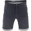 riverso RIVPaul - Pantaloncini di Jeans da Uomo, Pantaloni Corti Estivi, Bermuda Elasticizzati, Jeans Short in Cotone, Grigio, Blu, Blu Scuro, W30 - W42
